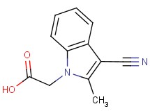 (3-cyano-2-methyl-1H-indol-1-yl)acetic acid
