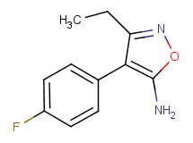 3-ethyl-4-(4-fluorophenyl)isoxazol-5-amine