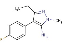 3-ethyl-4-(4-fluorophenyl)-1-methyl-1H-pyrazol-5-amine