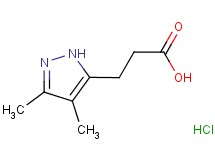 3-(3,4-dimethyl-1H-pyrazol-5-yl)propanoic acid hydrochloride
