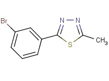 2-(3-bromophenyl)-5-methyl-1,3,4-thiadiazole