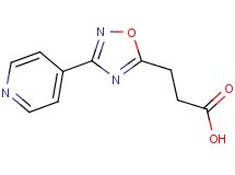 3-(3-pyridin-4-yl-1,2,4-oxadiazol-5-yl)propanoic acid