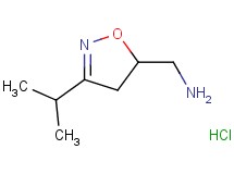 [(3-isopropyl-4,5-dihydro-5-isoxazolyl)methyl]amine hydrochloride