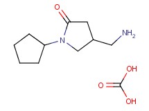 4-(aminomethyl)-1-cyclopentyl-2-pyrrolidinone - carbonic acid (1:1)