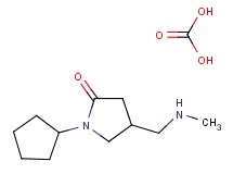 1-cyclopentyl-4-[(methylamino)methyl]-2-pyrrolidinone - carbonic acid (1:1)