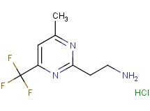 {2-[4-methyl-6-(trifluoromethyl)-2-pyrimidinyl]ethyl}amine hydrochloride