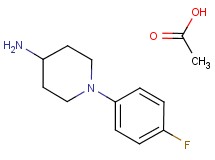 1-(4-fluorophenyl)-4-piperidinamine acetate