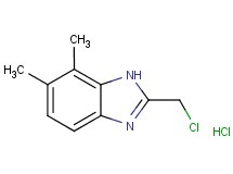 2-(chloromethyl)-6,7-dimethyl-1H-benzimidazole hydrochloride
