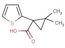 2,2-dimethyl-1-(2-thienyl)cyclopropanecarboxylic acid