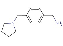 1-[4-(pyrrolidin-1-ylmethyl)phenyl]methanamine
