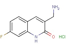 3-(aminomethyl)-7-fluoro-2(1H)-quinolinone hydrochloride