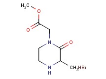methyl (3-methyl-2-oxo-1-piperazinyl)acetate hydrobromide