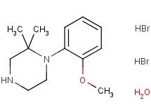 1-(2-methoxyphenyl)-2,2-dimethylpiperazine dihydrobromide hydrate
