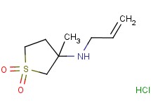 N-allyl-3-methyltetrahydro-3-thiophenamine 1,1-dioxide hydrochloride