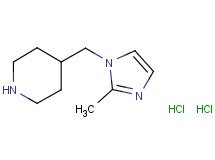 4-[(2-methyl-1H-imidazol-1-yl)methyl]piperidine dihydrochloride