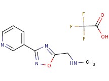 N-methyl-1-[3-(3-pyridinyl)-1,2,4-oxadiazol-5-yl]methanamine trifluoroacetate