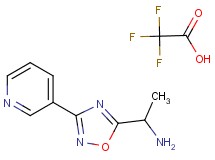 {1-[3-(3-pyridinyl)-1,2,4-oxadiazol-5-yl]ethyl}amine trifluoroacetate