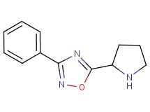3-phenyl-5-pyrrolidin-2-yl-1,2,4-oxadiazole