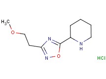 2-[3-(2-methoxyethyl)-1,2,4-oxadiazol-5-yl]piperidine hydrochloride