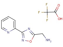 {[3-(2-pyridinyl)-1,2,4-oxadiazol-5-yl]methyl}amine trifluoroacetate