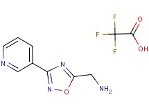 {[3-(3-pyridinyl)-1,2,4-oxadiazol-5-yl]methyl}amine trifluoroacetate
