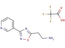 {2-[3-(3-pyridinyl)-1,2,4-oxadiazol-5-yl]ethyl}amine trifluoroacetate