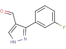 3-(3-fluorophenyl)-1H-pyrazole-4-carbaldehyde