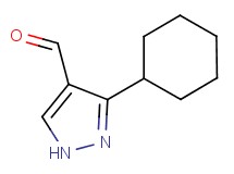 3-cyclohexyl-1H-pyrazole-4-carbaldehyde