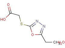 [(5-ethyl-1,3,4-oxadiazol-2-yl)thio]acetic acid hydrate