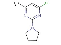 4-chloro-6-methyl-2-pyrrolidin-1-ylpyrimidine