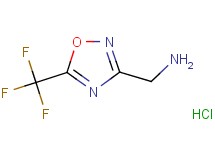 {[5-(trifluoromethyl)-1,2,4-oxadiazol-3-yl]methyl}amine hydrochloride