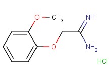 2-(2-methoxyphenoxy)ethanimidamide hydrochloride