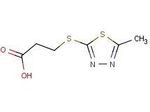 3-[(5-methyl-1,3,4-thiadiazol-2-yl)thio]propanoic acid