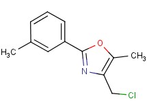 4-(chloromethyl)-5-methyl-2-(3-methylphenyl)-1,3-oxazole