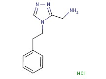 {[4-(2-phenylethyl)-4H-1,2,4-triazol-3-yl]methyl}amine hydrochloride