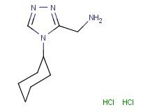 [(4-cyclohexyl-4H-1,2,4-triazol-3-yl)methyl]amine dihydrochloride