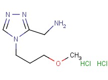 {[4-(3-methoxypropyl)-4H-1,2,4-triazol-3-yl]methyl}amine dihydrochloride