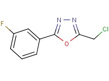 2-(chloromethyl)-5-(3-fluorophenyl)-1,3,4-oxadiazole