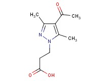 3-(4-acetyl-3,5-dimethyl-1H-pyrazol-1-yl)propanoic acid