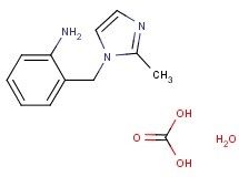 {2-[(2-methyl-1H-imidazol-1-yl)methyl]phenyl}amine - carbonic acid (1:1) hydrate