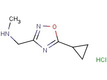 [(5-cyclopropyl-1,2,4-oxadiazol-3-yl)methyl]methylamine hydrochloride