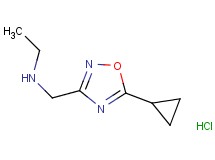 N-[(5-cyclopropyl-1,2,4-oxadiazol-3-yl)methyl]ethanamine hydrochloride