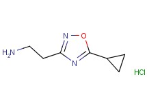 [2-(5-cyclopropyl-1,2,4-oxadiazol-3-yl)ethyl]amine hydrochloride
