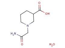 1-(2-amino-2-oxoethyl)-3-piperidinecarboxylic acid hydrate
