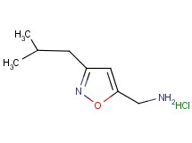 [(3-isobutyl-5-isoxazolyl)methyl]amine hydrochloride