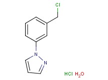 1-[3-(chloromethyl)phenyl]-1H-pyrazole hydrochloride hydrate