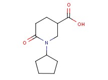 1-cyclopentyl-6-oxopiperidine-3-carboxylic acid