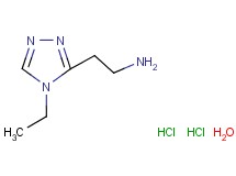 [2-(4-ethyl-4H-1,2,4-triazol-3-yl)ethyl]amine dihydrochloride hydrate