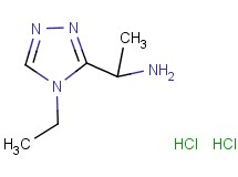 [1-(4-ethyl-4H-1,2,4-triazol-3-yl)ethyl]amine dihydrochloride