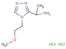 {1-[4-(2-methoxyethyl)-4H-1,2,4-triazol-3-yl]ethyl}amine dihydrochloride